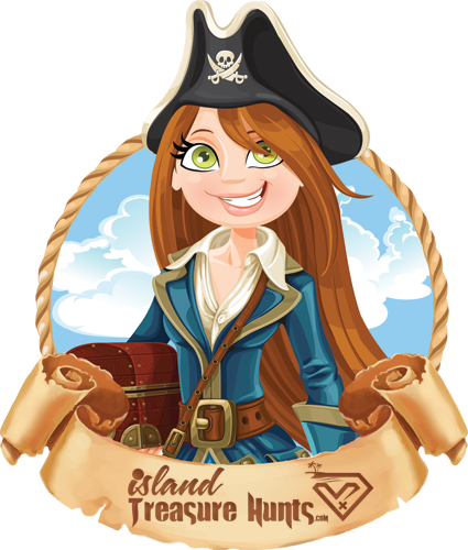 Go Hunt, Go Play - Pirate Girl Logo (425x500)