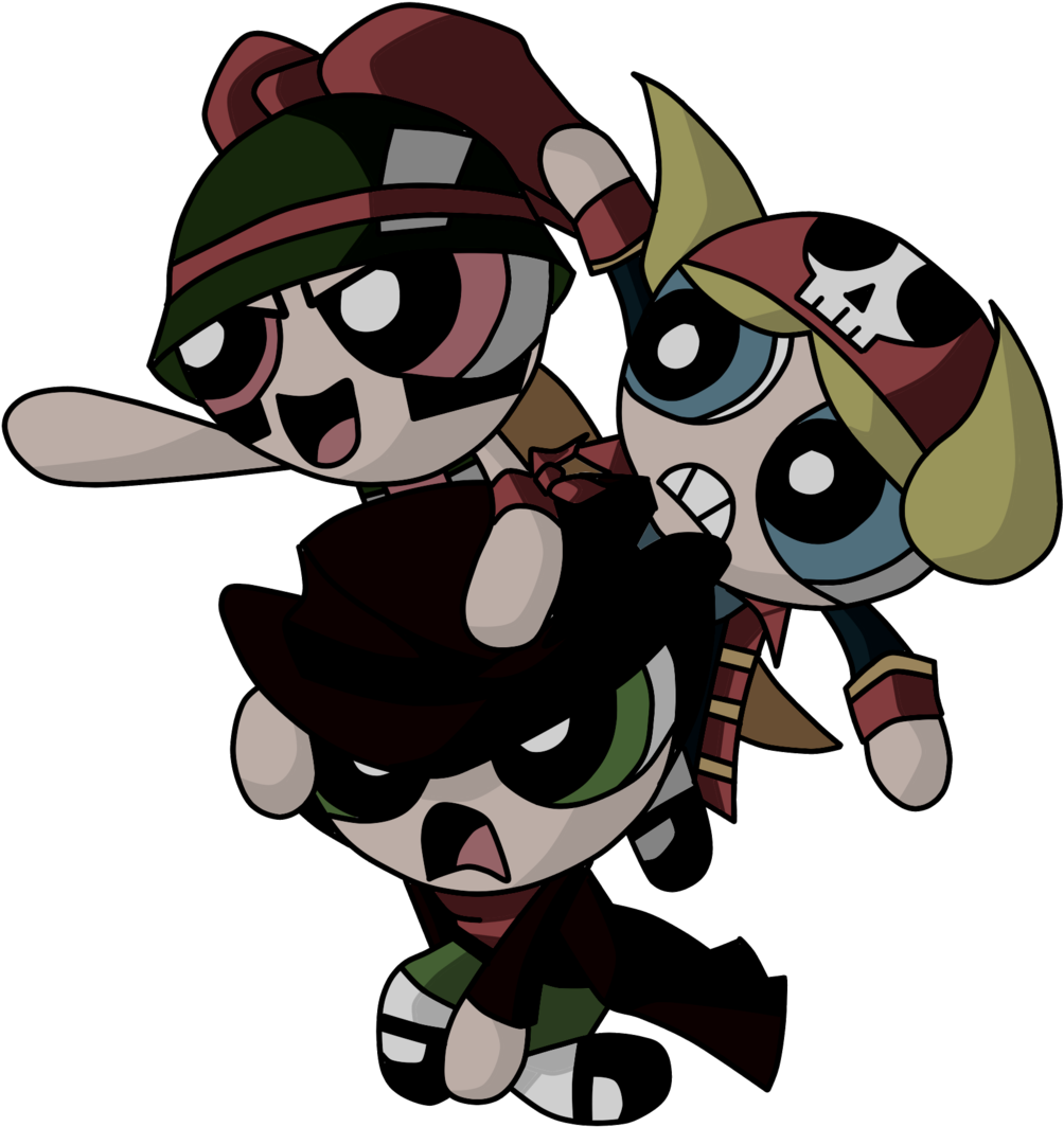 My Powerpuff Girls By Blackforged - Powerpuff Pirates (1024x1230)