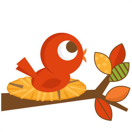 Fall Bird Svg Cutting File For Scrapbooking Autumn - Autumn Birds Cartoons (432x432)