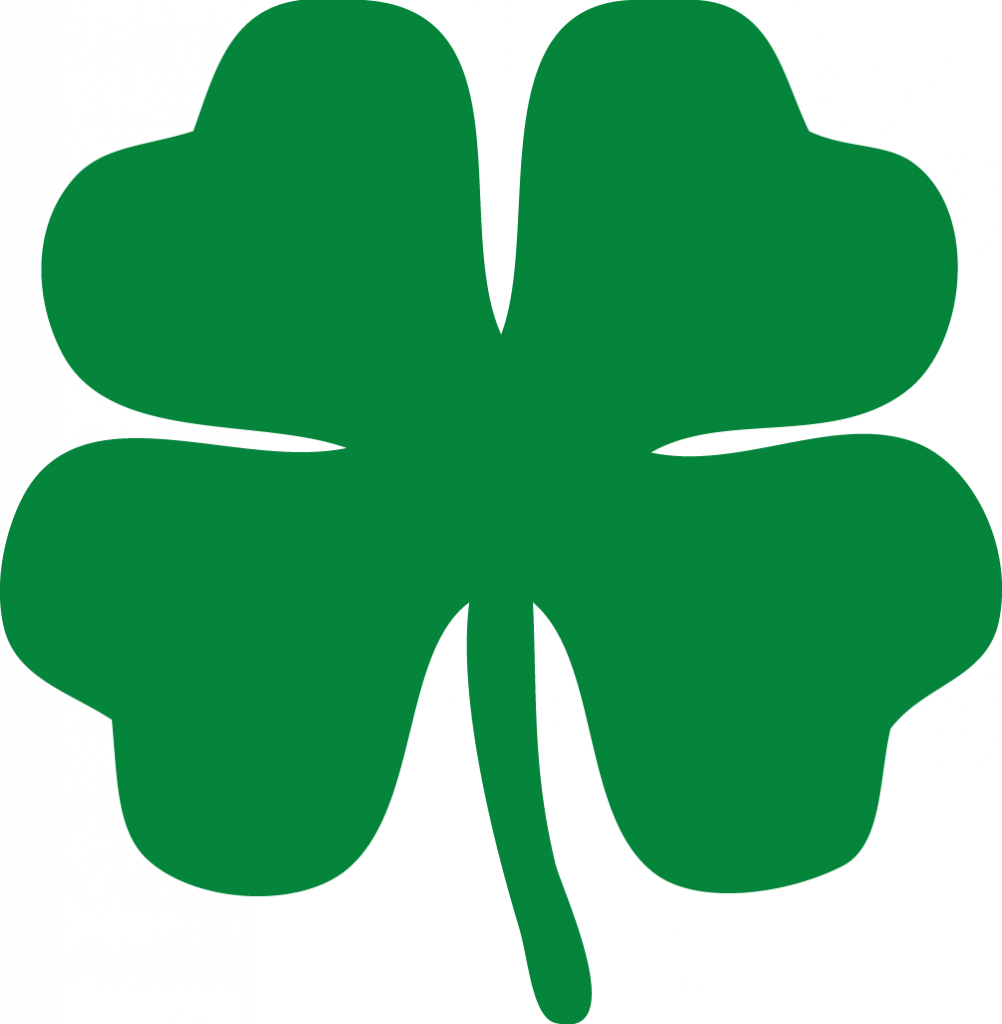 Successful 4 Leaf Clovers Pictures Simplified Picture - 4 Leaf Clover Stencil (1002x1024)