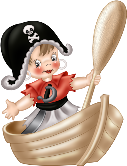 Pirate Shipsgirl Illustrationscookieclip Artbellesailorpirates - Cartoon (520x575)