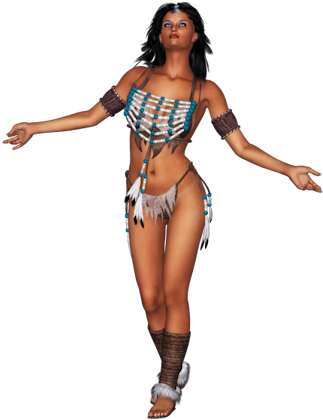 Native-girl - Costume (323x420)