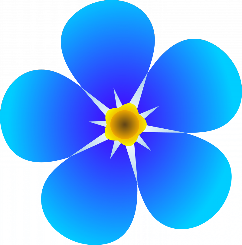 Flowers Clip Art, Flowers Clipart, Colorful Flowers, - Dementia Forget Me Not (800x811)