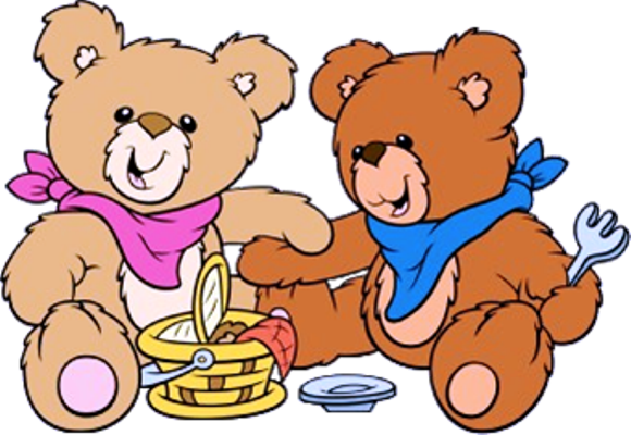 Cartoon Teddy Bears - Teddy Bear Picnic Cartoon (580x400)