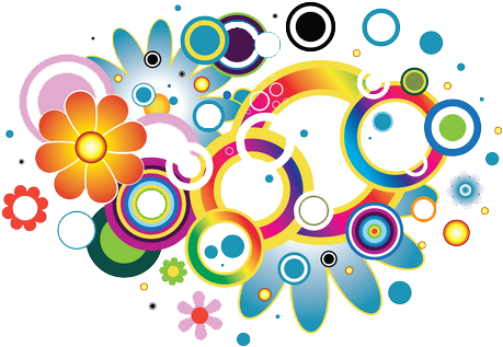 Vector Colorful Flowers - Colorful Floral Design Png (495x495)