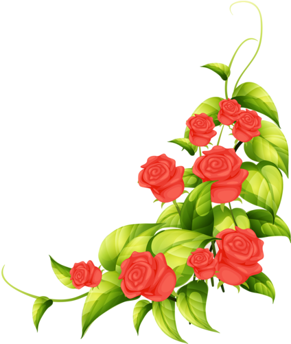 Soloveika На Яндекс - Flowers And Book Clip Art (435x500)