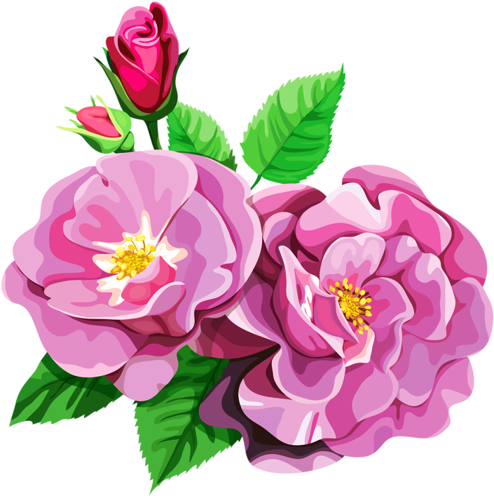 Rose Bouquet Cli̇part Transparent - Transparent Flower Art (800x789)