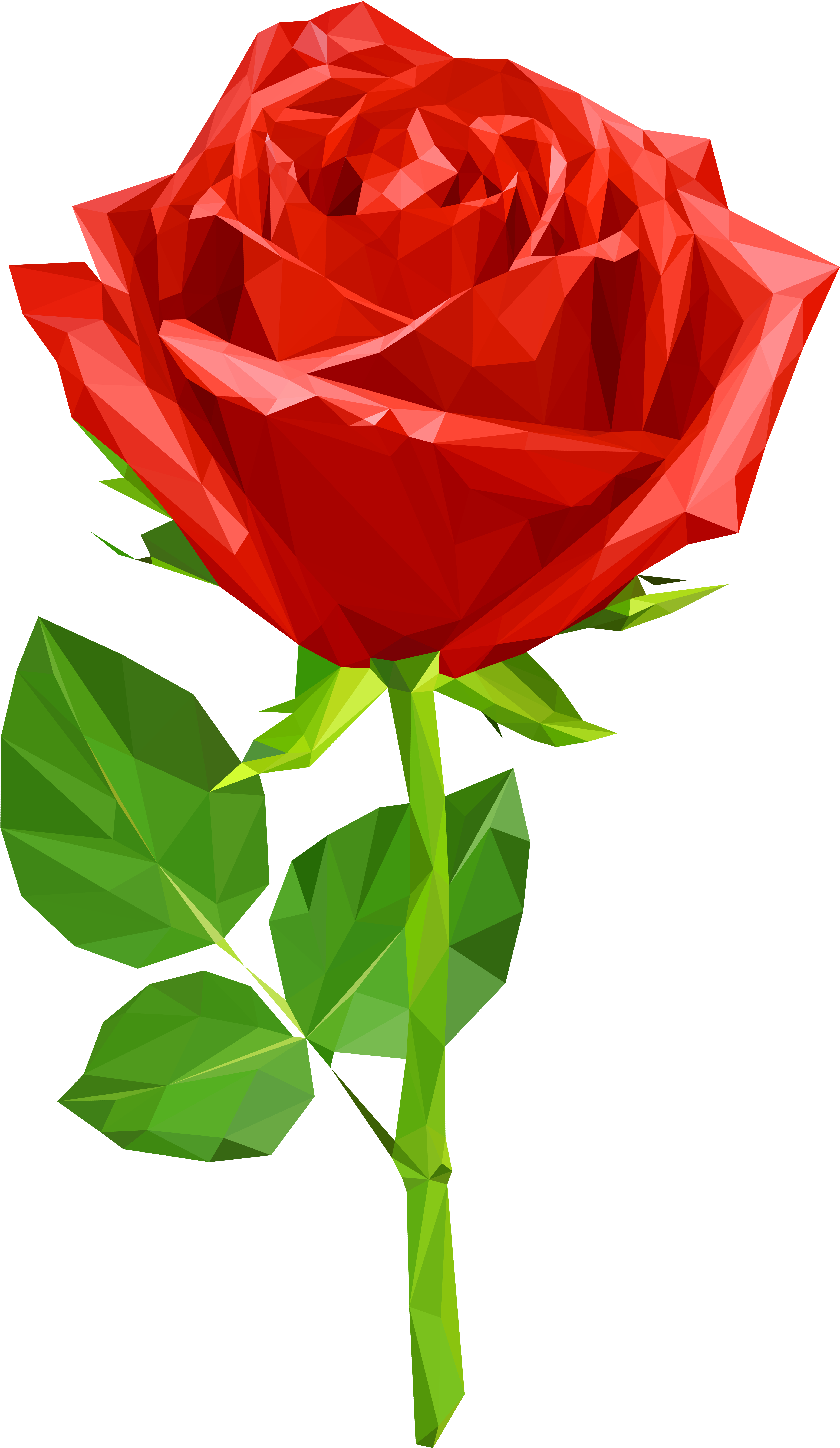Crystal Red Rose Transparent Png Clip Art Image - Clip Art Red Roses (5271x8531)