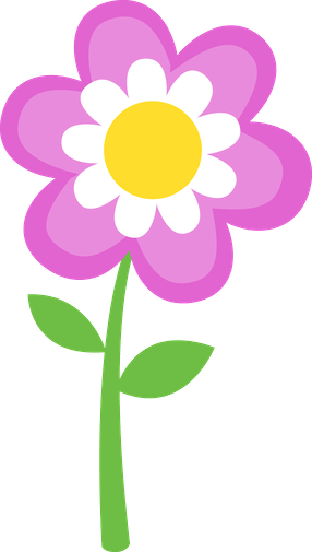 Murale Fleur - Minus - Flores Clipart (286x505)