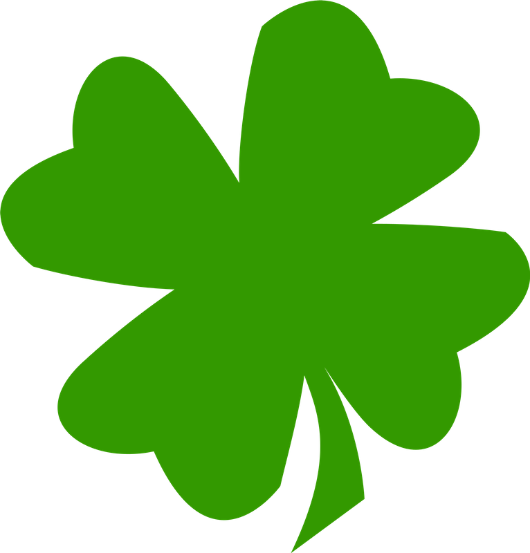 Luck, Klee, Have, Lucky Clover, Four Leaf Clover, Green - Vinyl Four Leaf Clover (766x800)