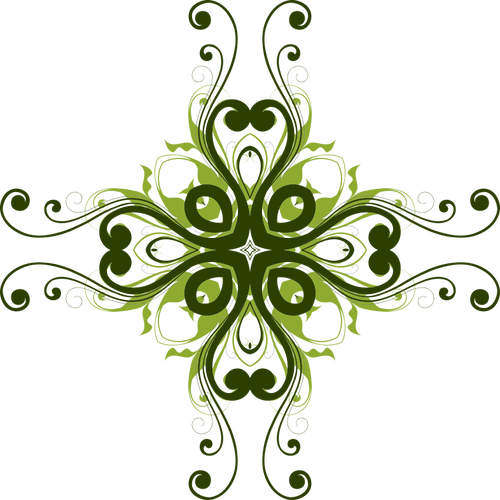 Clipart De Fleur Verte - Design Of Flower Png (500x500)