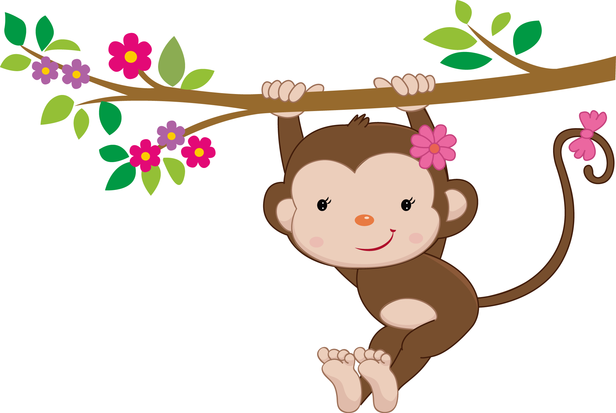 Changossala De Monoanimales - Swinging Baby Monkey Throw Blanket (1987x1335)