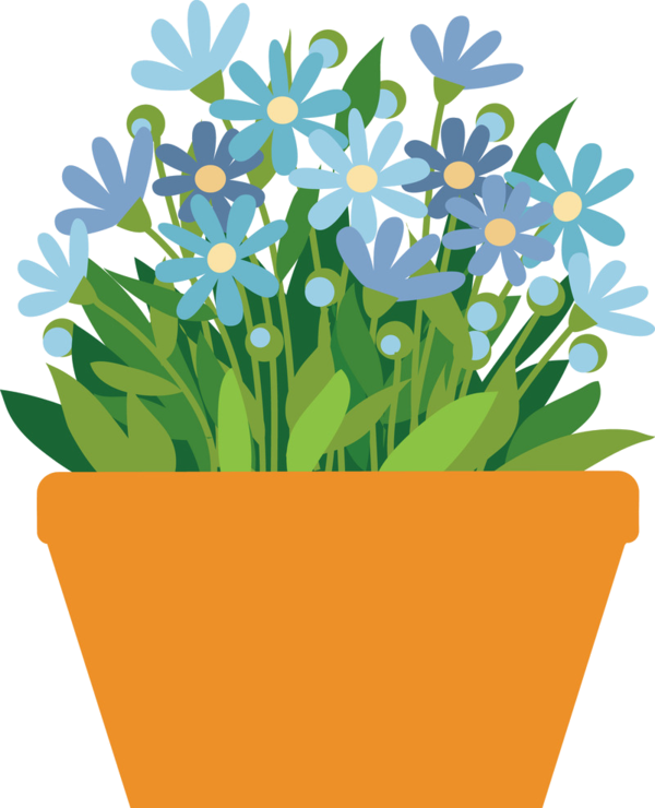 Flower Pot Png Clipart (600x740)