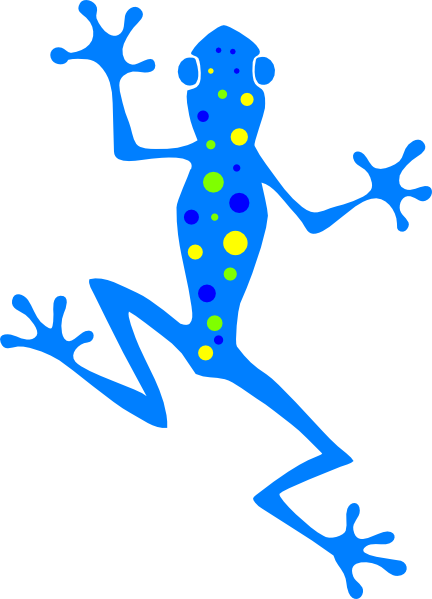 Spotted Frog Png Clip Art - Frog Vector Free (432x599)