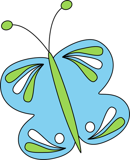 Blue Butterfly - My Cute Graphics Butterfly Png (449x550)