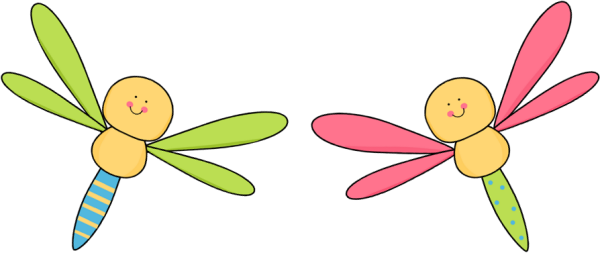 Dragonfly Friends - Clipart Dragonfly (600x253)