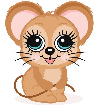 Cute Mouse Svg Scrapbook Cut File Cute Clipart Files - Scalable Vector Graphics (432x432)