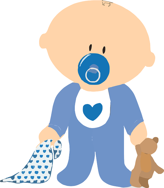 Baby Clip Art - Baby Boy Clip Art (557x640)