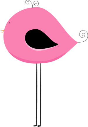 Long Legged Pink And Black Bird - Pink Long Legged Bird (300x433)