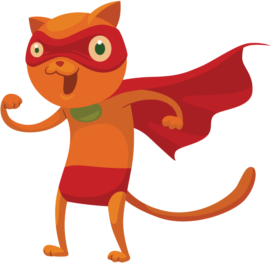 Cat Clipart Superhero - Superhero Cat Clipart (927x900)