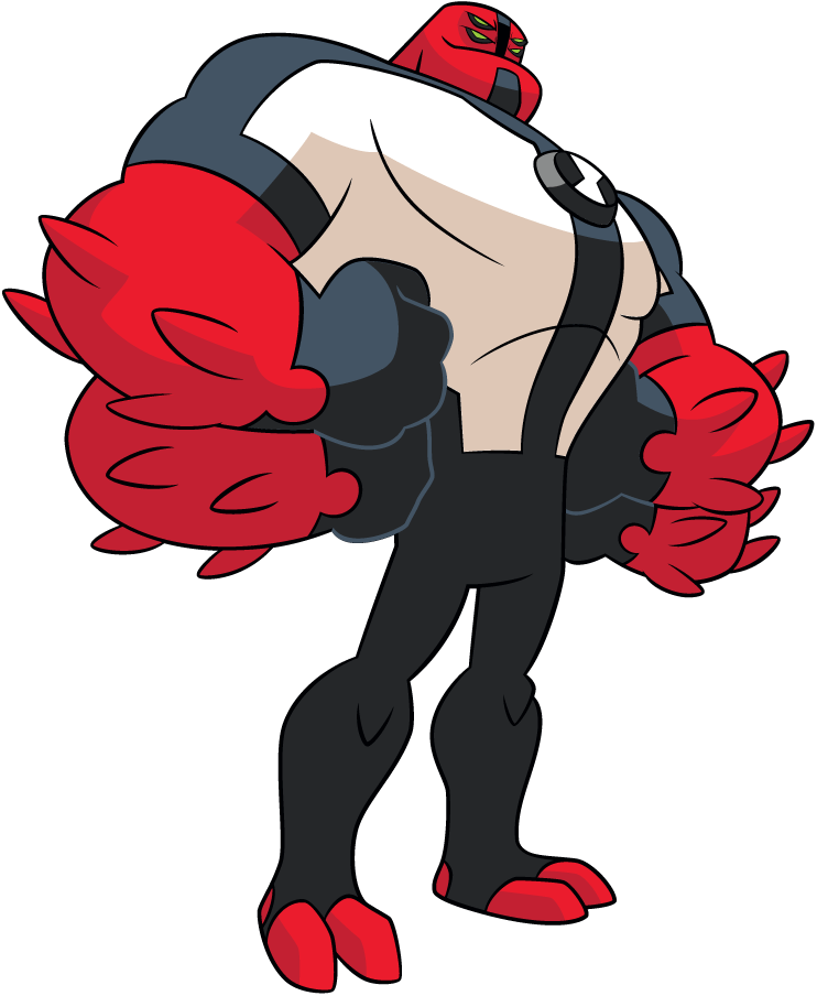 Cartoon Muscle Arms - Ben 10 Four Arms (742x904)