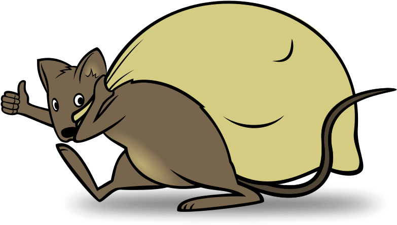 Free Delivery Mouse - Mouse In A Sack (2400x1697)