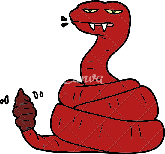 Rattlesnake Cartoon - Rattlesnake (550x514)