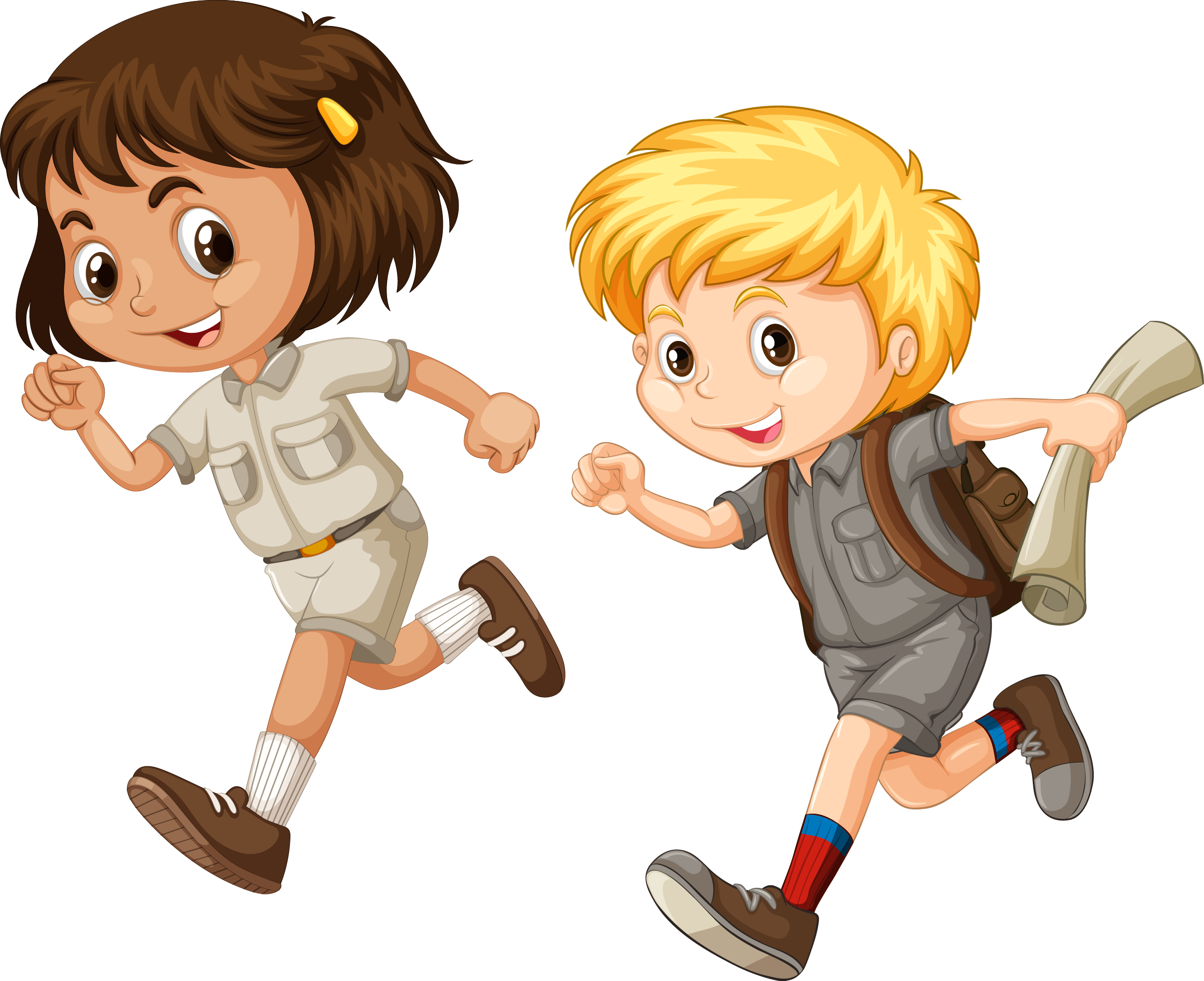 Child Running Cartoon Illustration - Cartoon Kids Running (2504x2040)