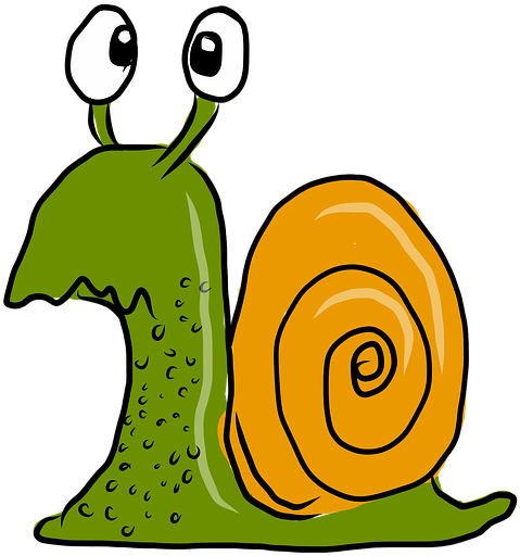 Running Cartoons 27, Buy Clip Art - Love Snails Pillow Case (720x720)