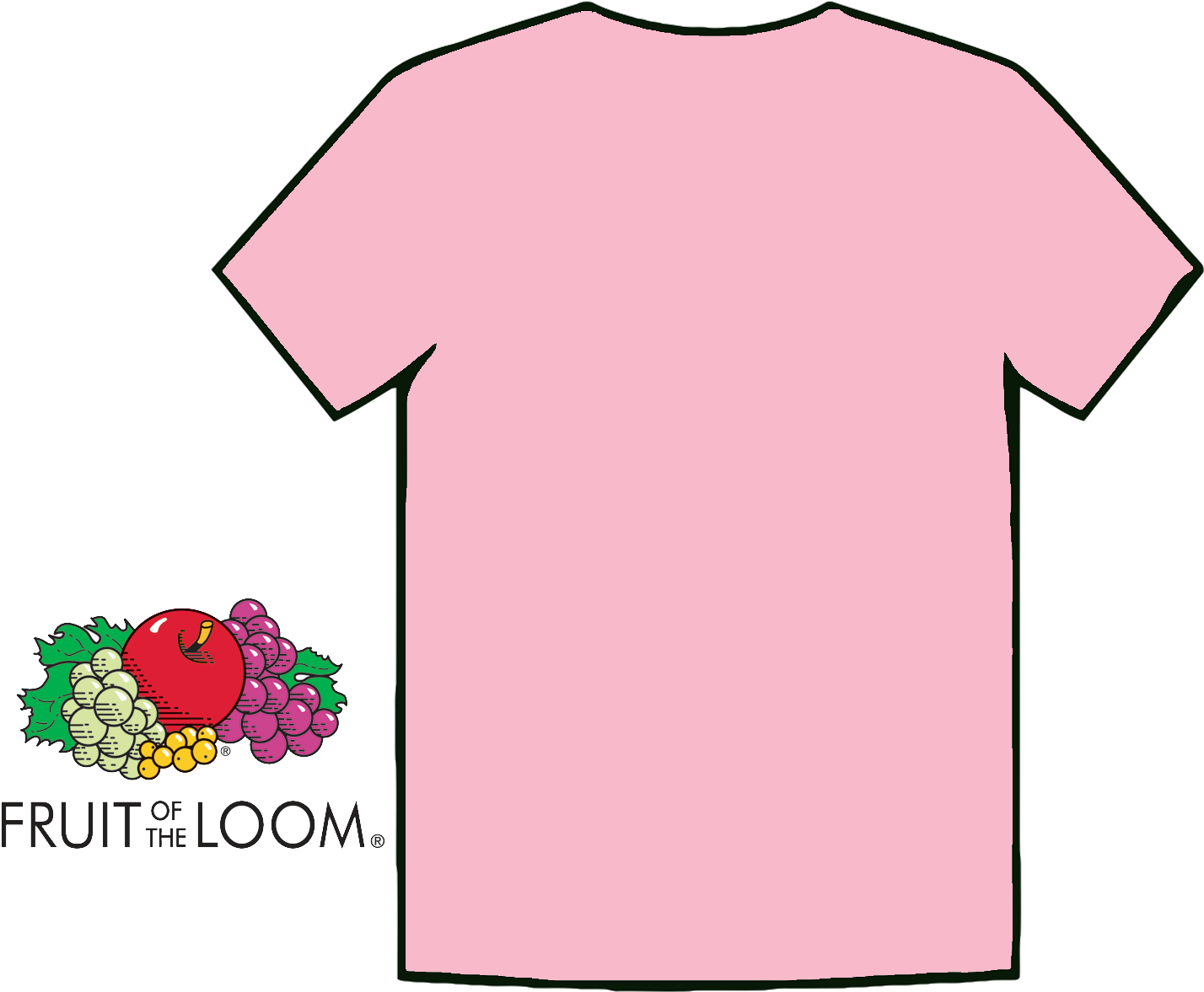 Shirt Artee Shirt Part - Fruit Of The Loom (1447x1176)