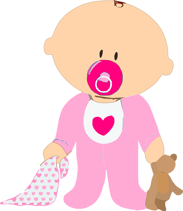 Baby Toy Clipart 2, Buy Clip Art - Clipart Baby Girl (626x720)