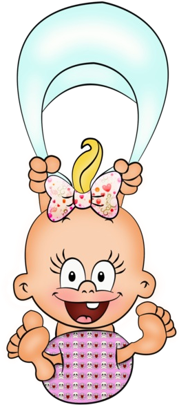 Baby Girl Cartoon Clipart Height - Funny Baby Clipart (600x600)
