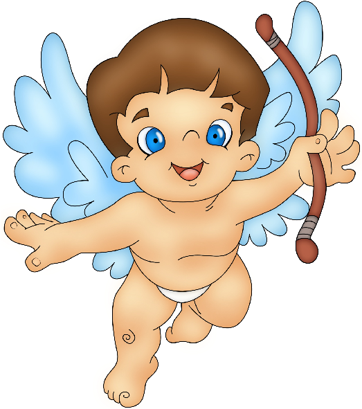 Cupid Valentine's Day Infant Clip Art - Cupid Valentine's Day Infant Clip Art (600x600)
