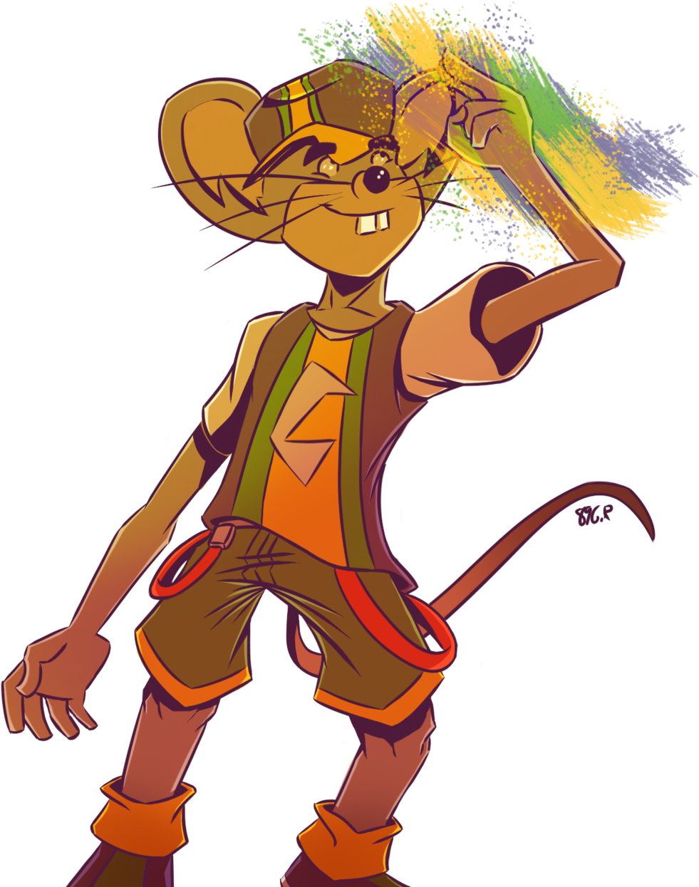 Chuck E Cheese Fan Art Clipart Finders - Cartoon (1024x1258)