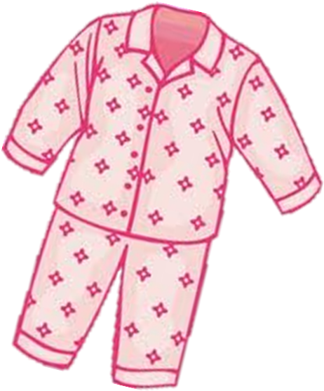 Putting On Pajamas Clip Art - Pyjama Clipart (572x637)