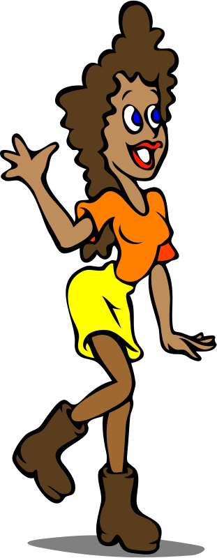 Girl Clipart 2 3 - Cost Of Living In 1972 (311x800)