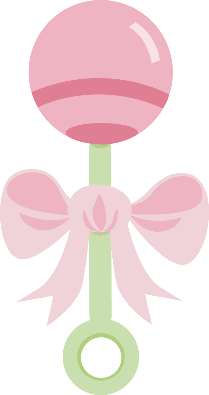 Inspiring Design Ideas Baby Rattle Clipart Beb Menino - Sonajero Rosa Png (683x1289)