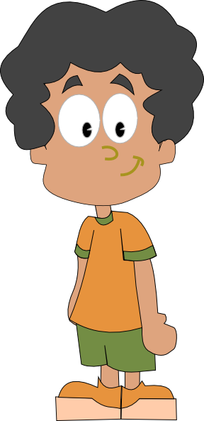 Boy Student Clip Art At Clker - Student Boy Clipart Png (288x593)
