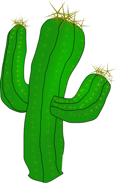 Cactus Clipart Cowboy - Play Little Money Limit Hold'em (378x593)