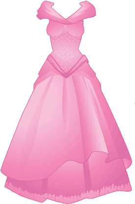 Dresses Clip Art - Princess Dress Clipart (300x425)