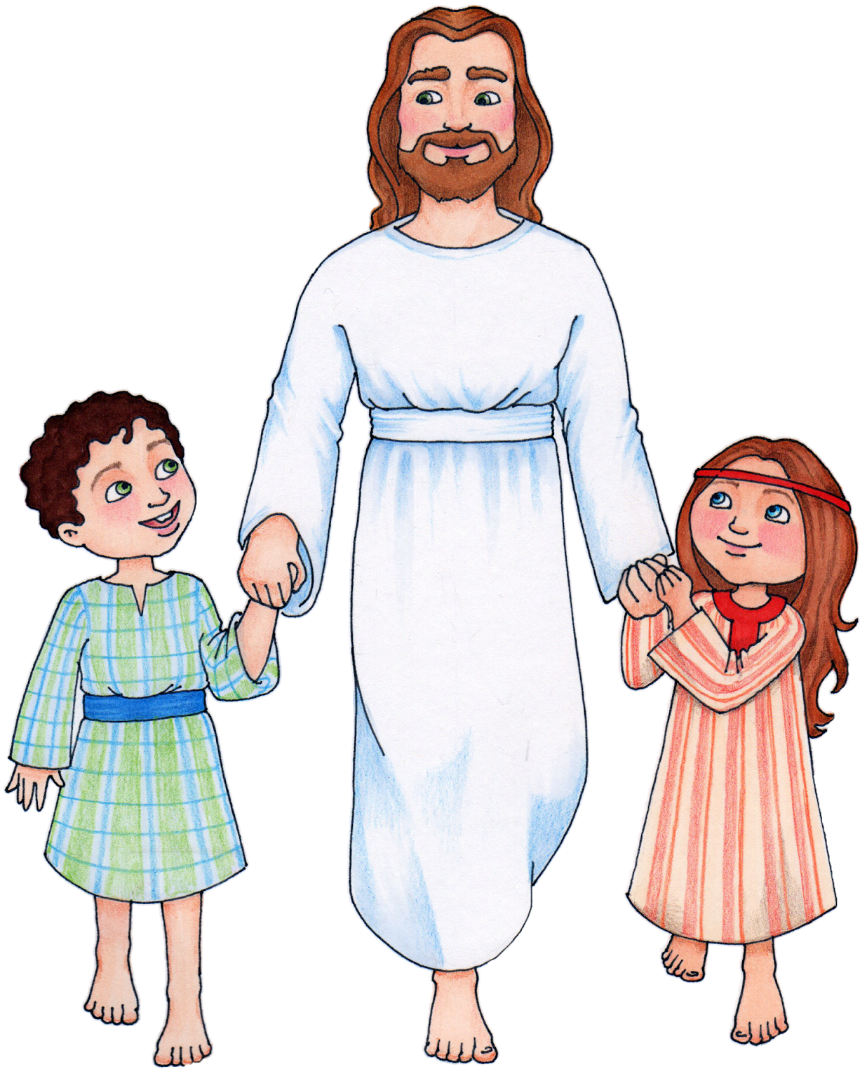 Jesus Children Clip Art Free Clipart Images - Susan Fitch Jesus (1400x1600)