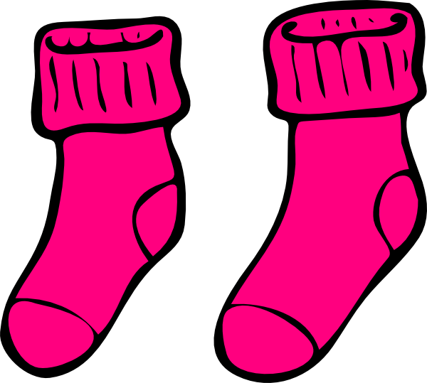 Free Sock Hop Clip Art - Socks Clip Art (600x539)
