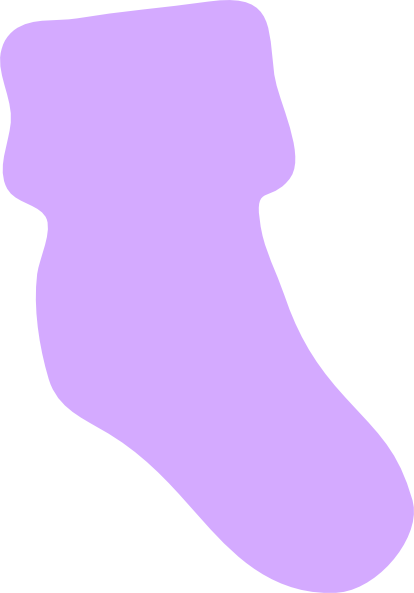 Purple Booties Clip Art At Clker - Clip Art (414x593)