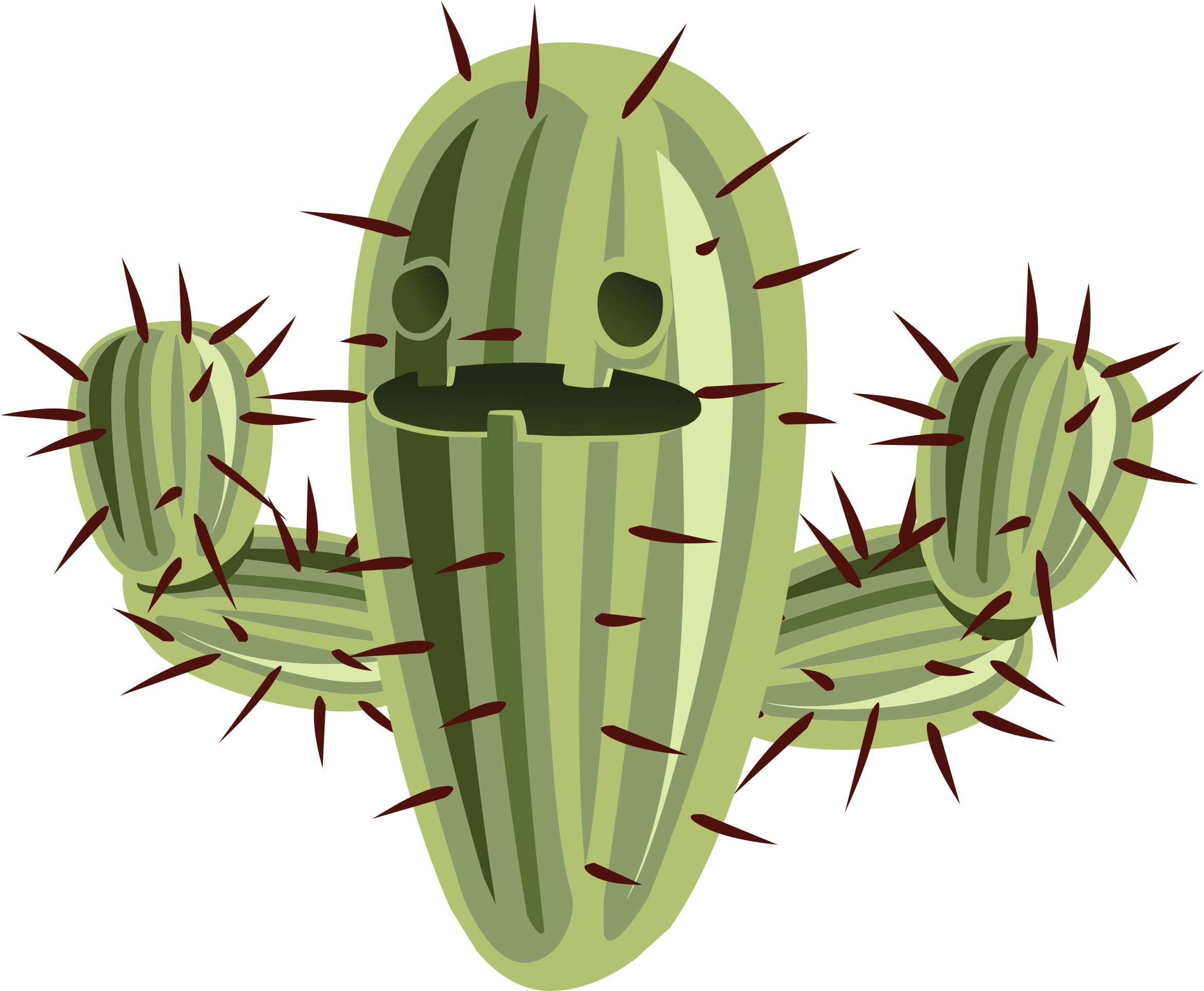 Cactus Clipart Dessert - Cactus Gang (2400x2192)