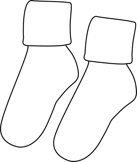 White Sock Clip Art (464x550)