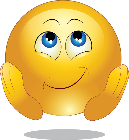 Smiley Images Happy Clipart - Émoticone Réflexion (512x556)