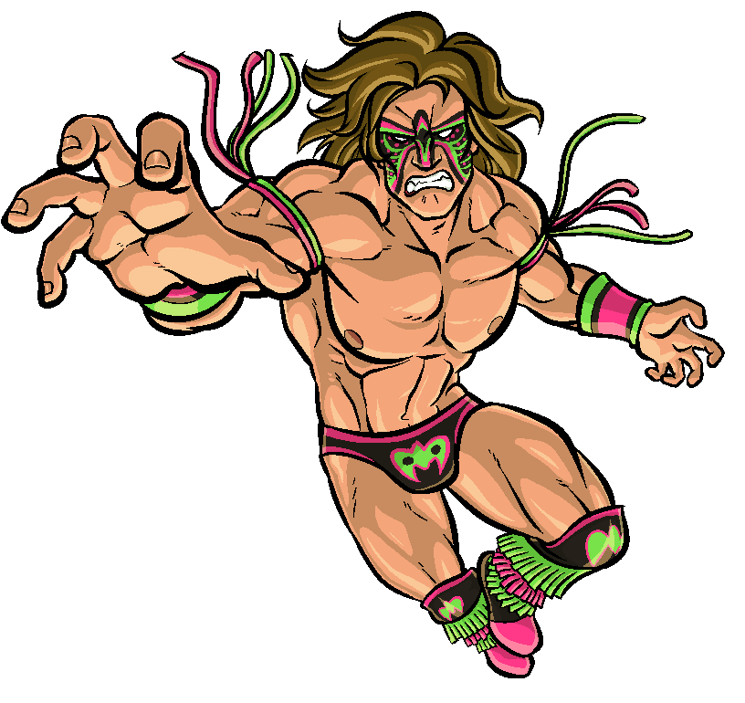 Wrestling Warrior Mascot - Ultimate Warrior Animation (824x784)