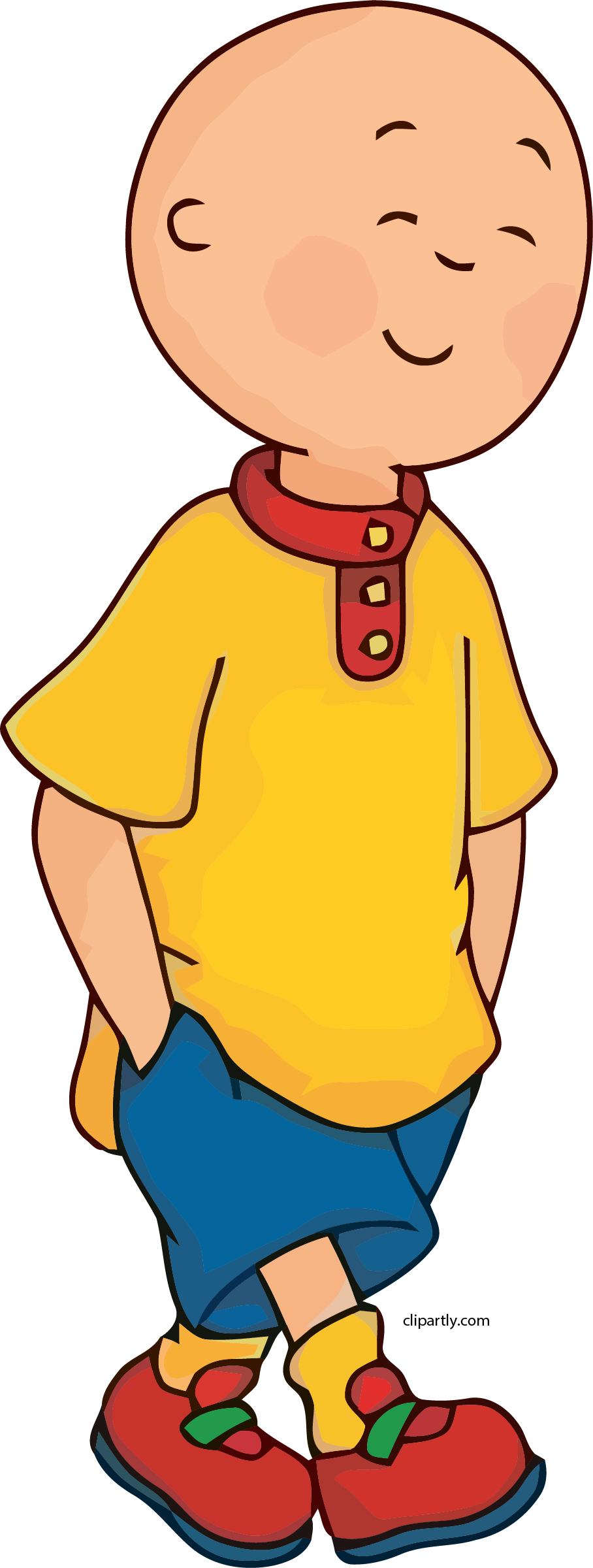 Caillou Happy Clipart Png - Caillou Clipart (908x2400)