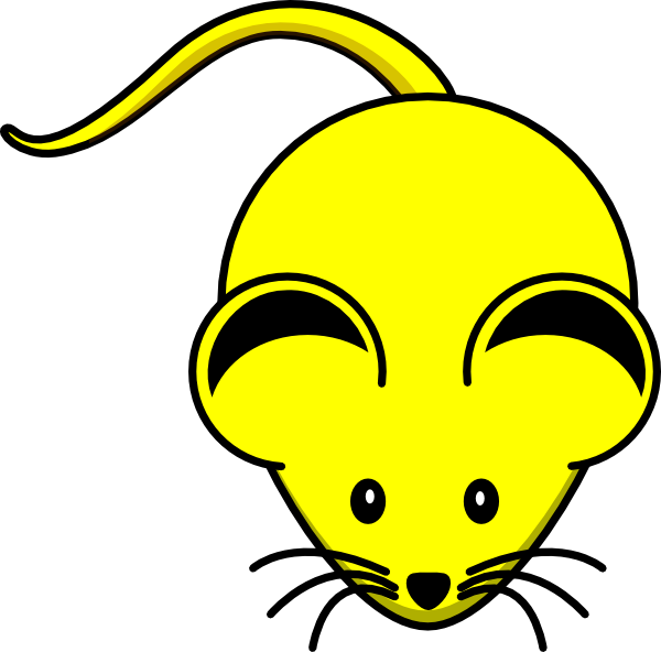 Yellow Mouse Clip Art At Clker - Maus Clipart (600x592)