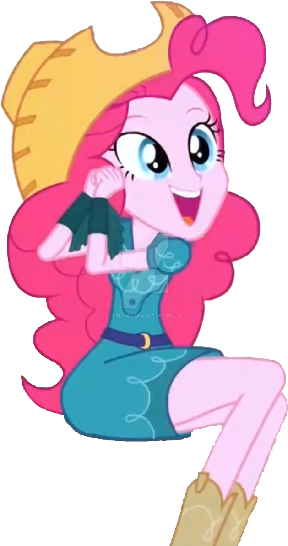 Cowgirl Pinkie Pie By Reikomikamigs - Cowgirl Pinkie Pie (1024x1851)